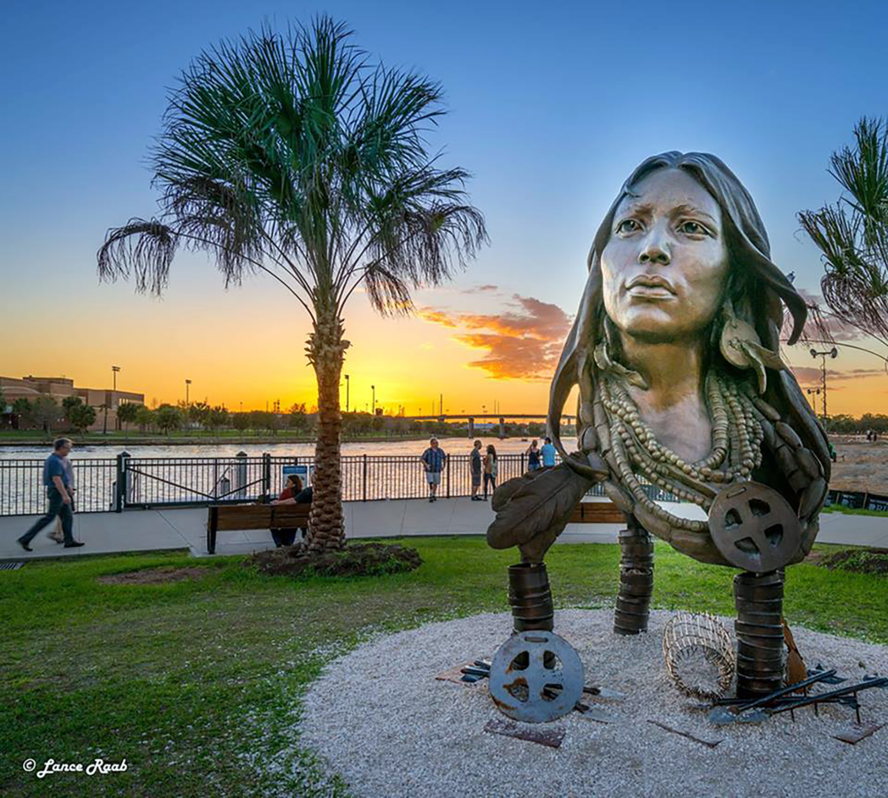 1,800-pound statue of Native American sits in Tampa Bay warehouse • The Seminole Tribune