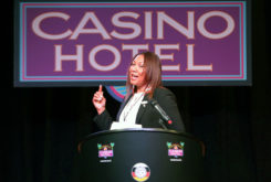 Sally Tommie, owner of Redline Media Group, serves as the keynote speaker July 26 during a conference hosted by Women of Seminole Gaming on July 26 at Seminole Casino Hotel Immokalee. 