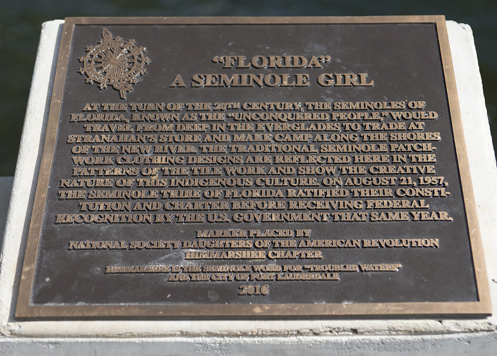 Seminole Girl plaque