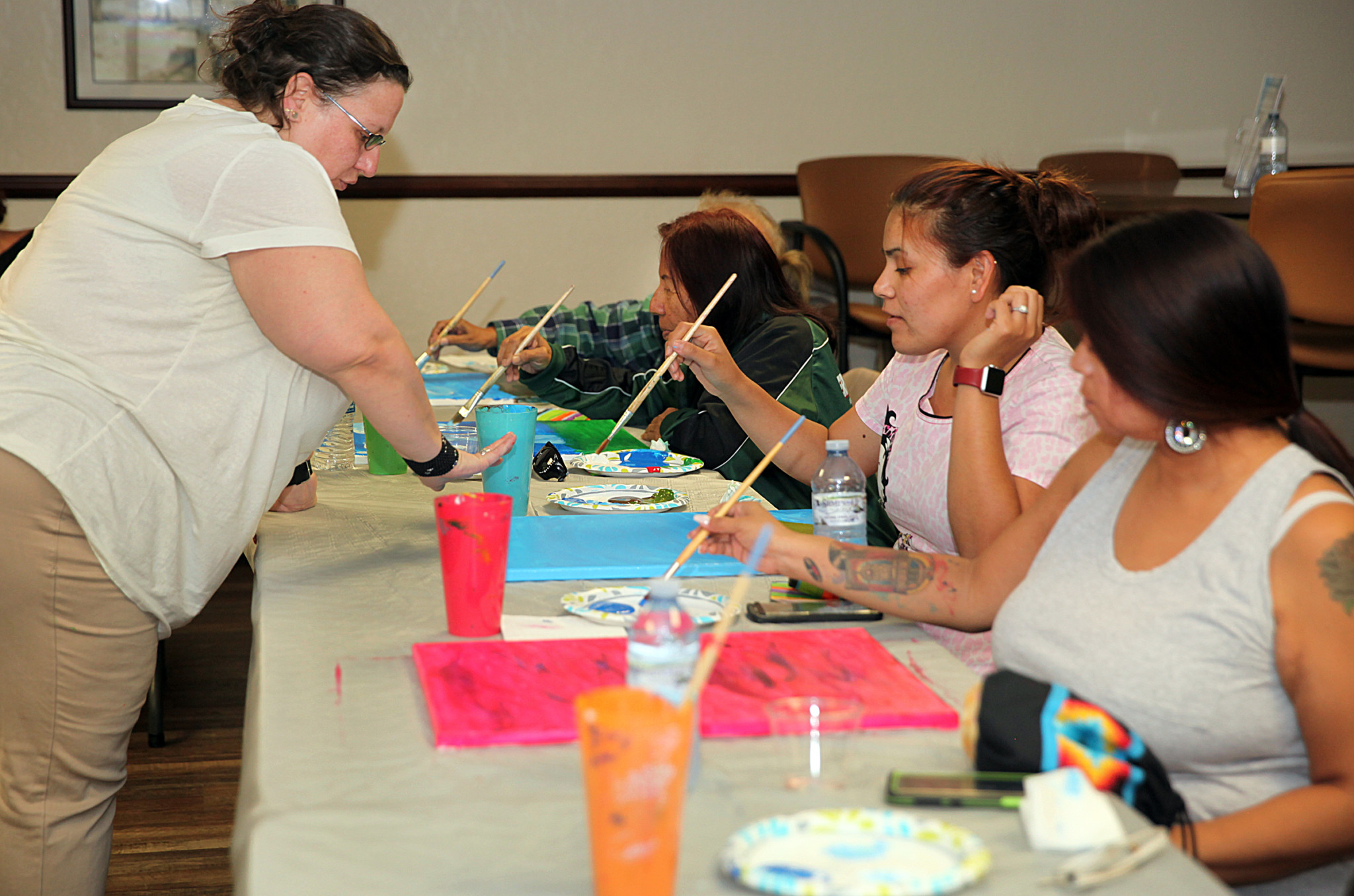 Tribal members paint their stress away on every reservation • The