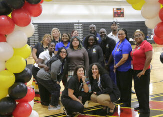 The Education Department at career fair on April 23 at the Howard Tiger Recreation Center.